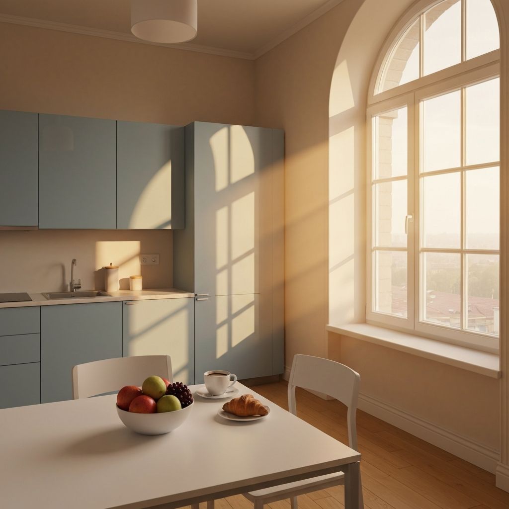 Morgendliche Szene in einer Wohnung